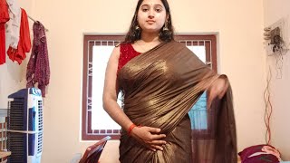 ഞെട്ടരുത😱sleev cup blouse സാരിയിൽ night സ്പെഷ്യൽ ഫോട്ടോഷൂട്ട്‌ trendvideo [upl. by Bores363]