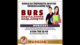 Bursa Muşlu Sanayici ve İş Adamları Derneği MUŞSİAD Bursu [upl. by Godart]