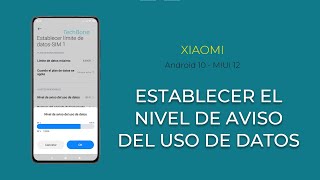 Nivel de aviso de datos  Xiaomi Android 10  MIUI 12 [upl. by Copland82]