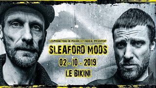 Sleaford Mods  Live integral  Le Bikini Toulouse France  Octobre 2019 [upl. by Dmitri824]