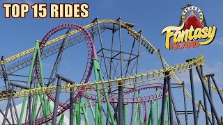 Top 15 Rides at Fantasy Island [upl. by Iznyl645]