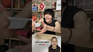 AJARIN ADEK MAKAN NATTO⁉️ food issei0806 funny issei challenge comedy memes reaction [upl. by Uzial]