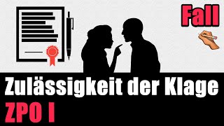 ZPO I Fall  Der NichtZahler Zulässigkeit einer Klage [upl. by Lednem]