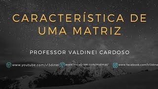 Característica de uma matriz [upl. by Ymmij83]