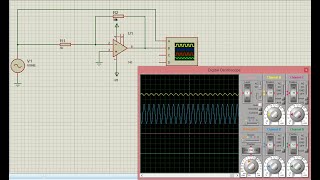 Inverting Amplifier in Proteus [upl. by Ahsem]