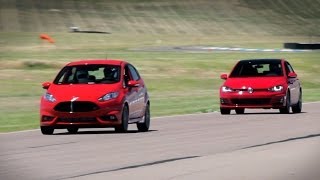 Fiesta ST or GTI which is better on the track  Everyday Driver [upl. by Allerie]