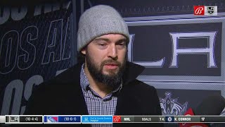 Drew Doughty speaks about playing against Jonathan Quick [upl. by Bensen]