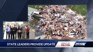 DeSantis and state leaders give update on Milton impacts across Florida [upl. by Llenel639]