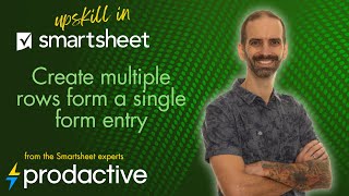 Create multiple rows from a single form entry in Smartsheet [upl. by Tatianna]