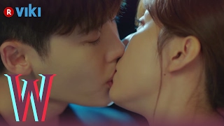 W  EP 5  Lee Jong Suk amp Han Hyo Joos Rooftop Kiss  Korean Drama [upl. by Ylrac]