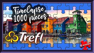 Groningen Netherlands  Panorama Jigsaw Puzzle Timelapse  Trefl 1000 pieces 🧩 puzzletimelapse [upl. by Anemij271]