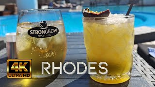 Rhodes Greece  4K 60fps  Lindos St Pauls Bay Anthony Quinn Bay Butterflies Valley and Old Town [upl. by Maynord]