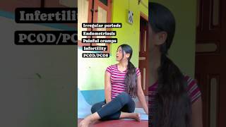 try this😱😍 periods infertility pcos shortsfeed trending yoga explore [upl. by Kerat]