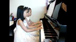 Scott Joplin  The entertainer piano  Duet [upl. by Gniliem]