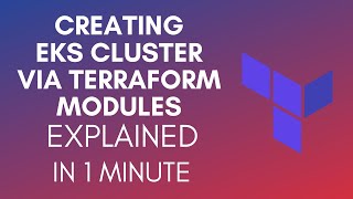 How To Create EKS Cluster Using Terraform Modules [upl. by Hillard]