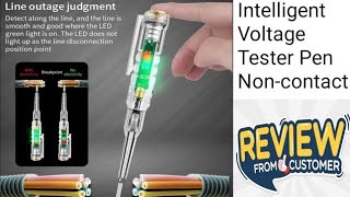 Intelligent Voltage Tester Pen Noncontact  Induction Digital Power Detector Pencil Electric [upl. by Lindholm219]