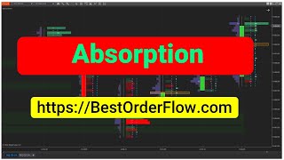 Absorption footprint Manual Ninjatrader httpsbestorderflowcom [upl. by Trebloc748]