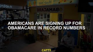 Americans Are Signing Up for Obamacare in Record Numbers [upl. by Magner]