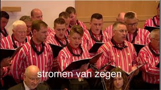 Chr mannenkoor Eiland Urk olv G Schinkel zingt Er komen stromen van zegen [upl. by Halet]