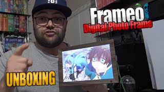 Frameo Digital Photo Frame 101quot  32GB BuiltIn Storage Unboxing [upl. by Ellenaej294]