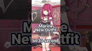 New Marine Negligee Outfit in 30 Second Hololive  Marine [upl. by Nunnery801]