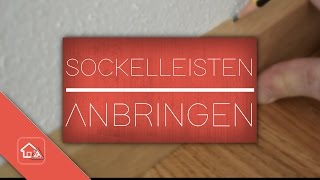 Sockelleisten anbringen  nageln  Heimwerker SPEZIAL [upl. by Ennovehc]