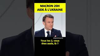 Macron 20h aide à lUkraine  cest pas exclu [upl. by Trebled980]