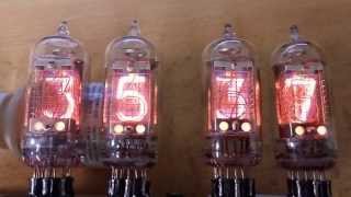 6x Tesla ZM1080T nixie clock board — work in progress [upl. by Anitsuga131]