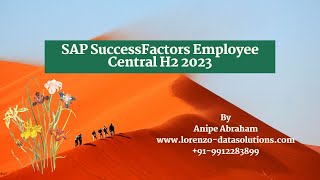 SAP SuccessFactors Employee Central H2 2023 successfactors [upl. by Marc]