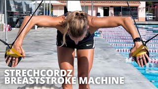 StrechCordz Breaststroke Machine  ProSwimwear [upl. by Enerual]