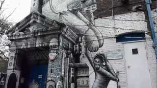 PHLEGMPECKHAM RYE MURALWALLGRAFFITISHEFFIELD STREET ARTISTMOV [upl. by Axe]