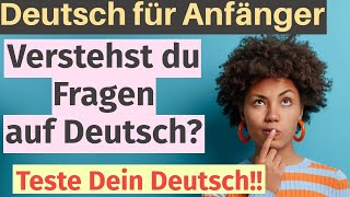 Wie Wann Wer Verstehst du Fragen auf Deutsch Deutsch für Anfänger [upl. by Ssor968]