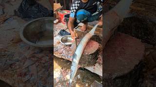 Incredible Huge Hound Fish Cutting Skills Live In Fish Market 😱😱 shorts [upl. by Yrekaz]