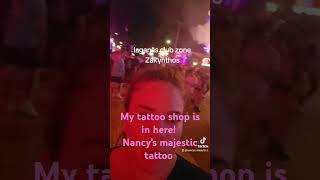 Laganas zante tattooideas zakynthos by night club zone [upl. by Elamor797]