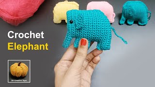 How to Crochet a Elephant  Amigurumi Tutorial [upl. by Euqinot]