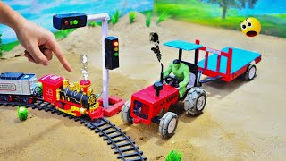 ⁠​Diy tractor making mini traffic lights for train  Green light go Red lightstoppart2 ​⁠ [upl. by Lyall]