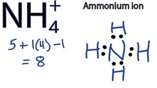 NH4 Lewis Structure  How to Draw the Dot Structure for NH4 Ammonium Ion [upl. by Griffin]