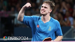 Moregardh PERSEVERES advances to table tennis final in dream run  Paris Olympics  NBC Sports [upl. by Ylro]