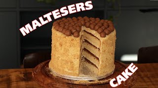 Delicious Malteser Cake layered chocolate and biscuit cake by Food with Chetna [upl. by Ayotyal697]