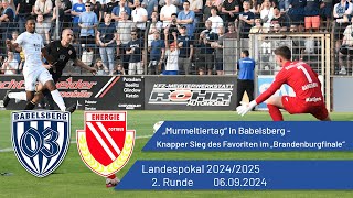 quotMurmeltiertagquot in Babelsberg  Knapper Sieg des Favoriten im quotBrandenburgfinalequot  nulldreitv [upl. by Botti961]