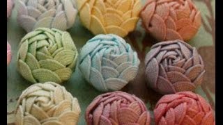 DIYEasy to make Ric Rac flower tutorial by SaCrafters and Cody video [upl. by Acinorav]