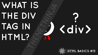 HTML Tutorial for Beginners 13  The div Tag [upl. by Rostand]