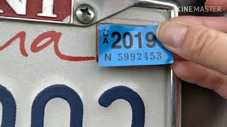 How to put new tags on license plate [upl. by Enitsyrhc376]