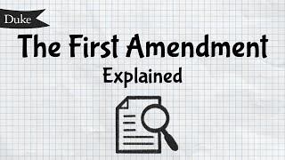 The First Amendment Explained  Quick Learner [upl. by Gery]