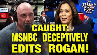 MSNBC Deceptively Edits Joe Rogan To Make Him A Kamala Harris Supporter [upl. by Sitoiganap979]