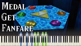 The Legend of Zelda Ocarina of Time  Medal Get Fanfare  Piano Synthesia [upl. by Egerton]