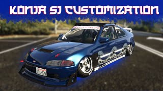 The Best Drifting Car In GTA Online GTA Dinka Kanjo SJ Customization Honda Civic [upl. by Gervais]