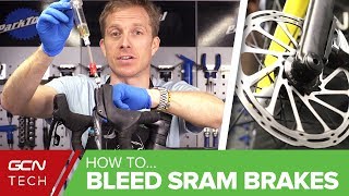 How To Bleed SRAM HRD Disc Brakes  Road Bike Maintenance [upl. by Witcher]