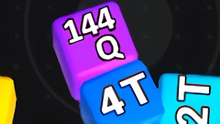 JELLY CUBE RUN 2048 — 144 QUADRILLION Cube  Top Score Merge Gameplay [upl. by Nickie]