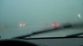 Driving into a heavy rain storm [upl. by Philander]